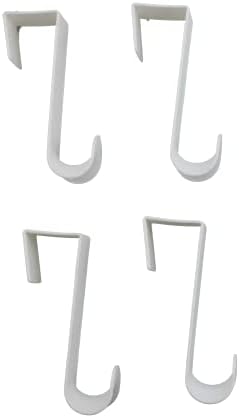 Dependable Industries Essentials Over-The-Door Hook Set 4-Pack