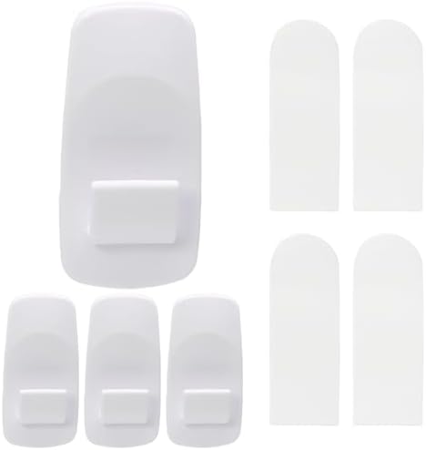 4 Pack Jumbo Utility Hooks with 12 Adhesive Strips