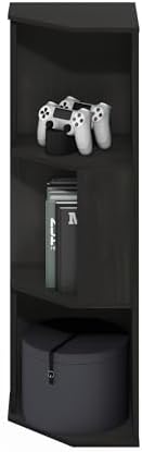 Furinno Econ 3-Tier Corner Bookcase with Modern Design