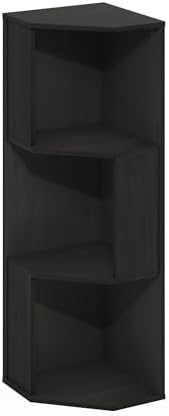 Furinno Econ 3-Tier Corner Bookcase with Modern Design