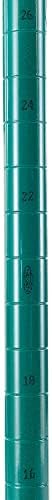Nexel 3 Tier Wire Shelving Unit Poly-Green 36x14x34