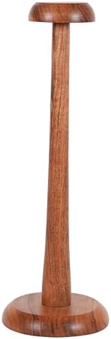 Mythrojan Wooden Helmet Stand - 145 Inch Round Pedestal Display