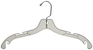 Extra Strong Clear Plastic Hangers With Notches