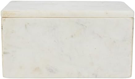 Bloomingville White Marble Box with Lid