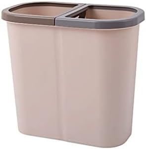 Bins Recycling Waste Bin For Kitchen Home Decor With Wooden Handle