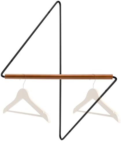 Modern Corner Clothes Rack - Space-Saving Wooden Organizer