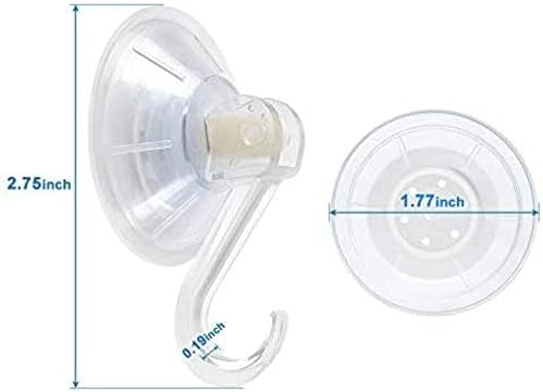 6 Pack Ultra Heavy Duty Suction Cup Hooks