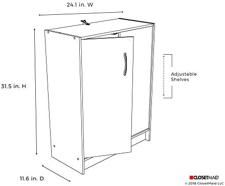 ClosetMaid Dark Cherry 2-Door Stackable Organizer