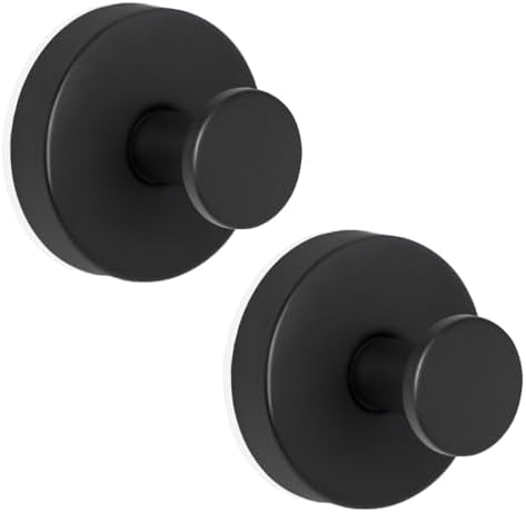 ZESLMG Suction Cup Hooks for Glass Wall 2 Pack