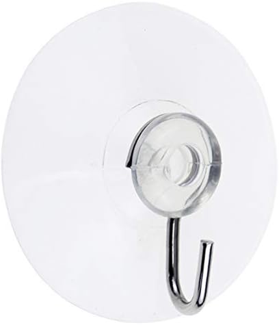 Yesland 80 Pcs Suction Wall Hooks Clear PVC and Metal
