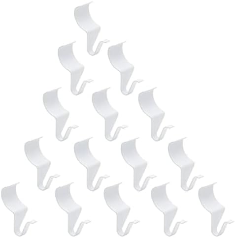 24 Pack White Vinyl Siding Hooks for Outdoor Use