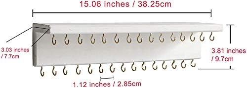 Sany Dayo Home Jewelry Organizer with 30 Hooks and Cosmetics Shelf