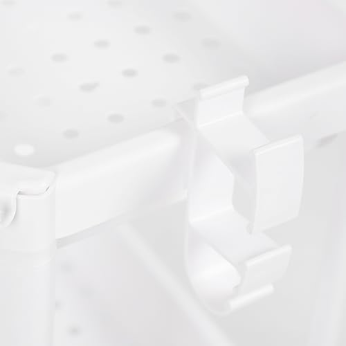 Bathroom Shelf Shower Storage Rack Toilet Organizer Plastic Freestanding White Shelf