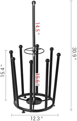Modern Matte Black Boot Rack with Umbrella Holder and Inverted Drying Design