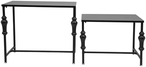 2 Pcs Free Standing Display Tables for Retail Stores