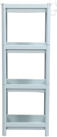 Narrow Metal Corner Shelf Unit 4 Tier Bathroom Storage