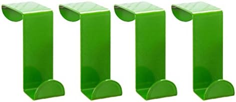Cabilock 4pc Green Stainless Steel Hooks for Door Back Use