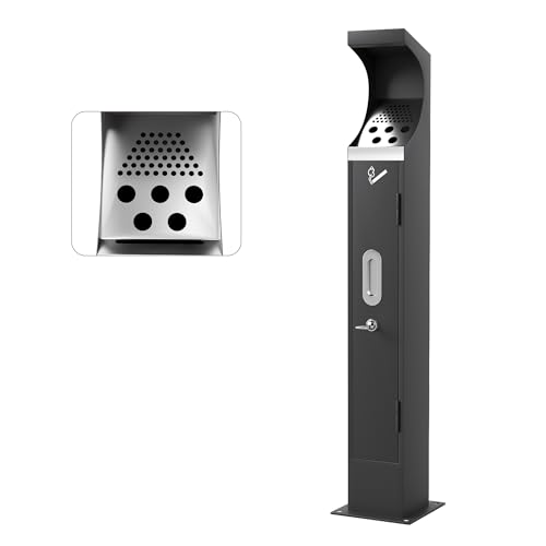 AIWFL Commercial Steel Trash Receptacle Outdoor