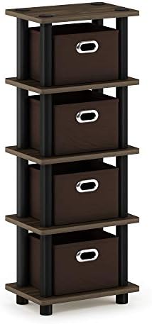 Furinno Turn-N-Tube 4-Bins Storage Rack