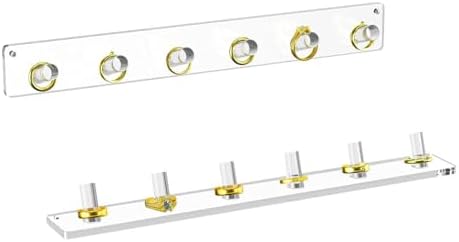 NIUBEE Wall Mounted Jewelry Stand Organizer 2 Pack