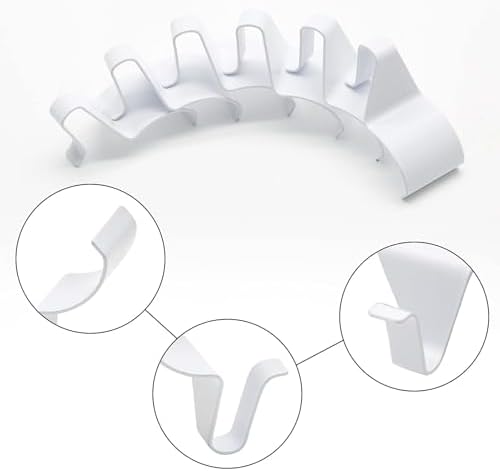 24 Pack White Vinyl Siding Hooks for Outdoor Use