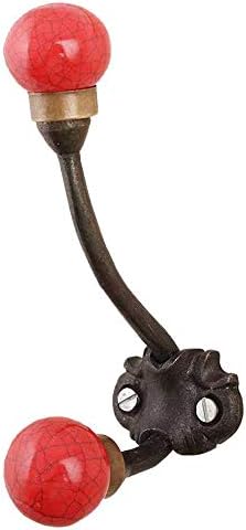 Indian Shelf 2 Pack Red Wall Hooks