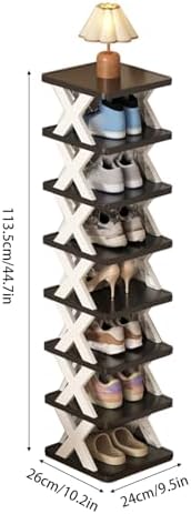 STEPMN 8 Tier Corner Shoe Rack Free Standing