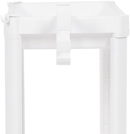 Bathroom Shelf Shower Storage Rack Toilet Organizer Plastic Freestanding White Shelf