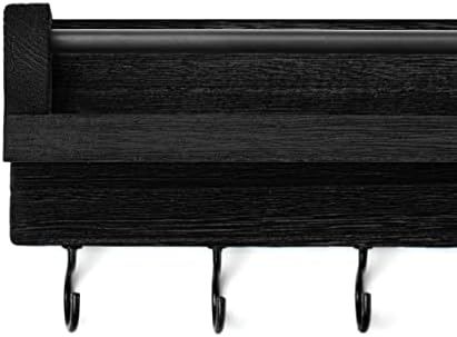 Mkono Key Holder Wall Mounted 95 Inch Rustic Shelf