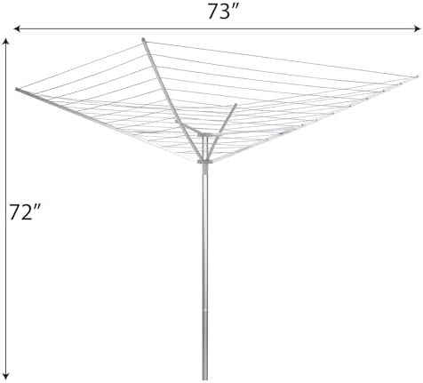Household Essentials 17120-1 Rotary Outdoor Umbrella Drying Rack