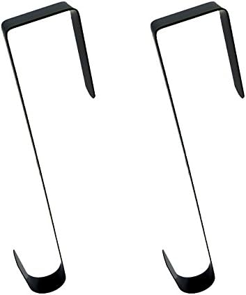 AnapoliZ 2 Piece Black Metal Wreath Hooks