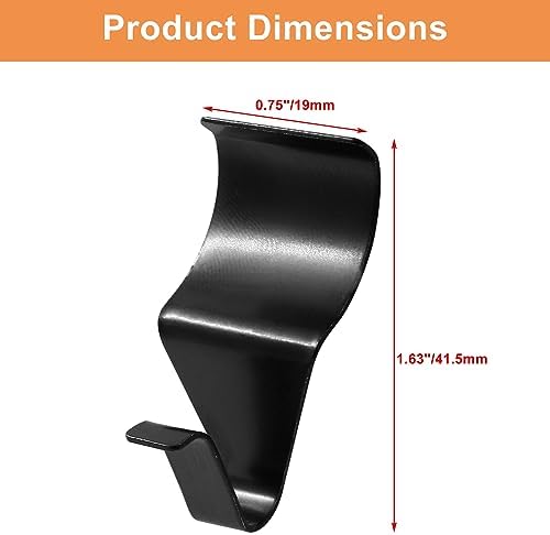 Stainless Steel Vinyl Siding Hooks 24 Pcs Black