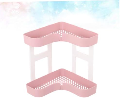Mobestech Double Layer Bathroom Organizer Plastic Rack