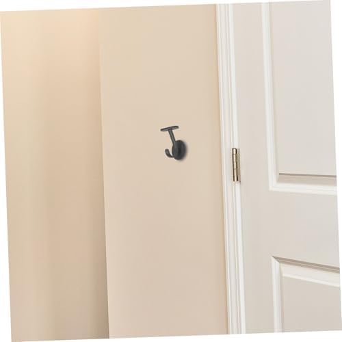 CHILDWEET 6pcs Heavy Duty Adhesive Wall Hooks Gray Design for Hats Bags Towels