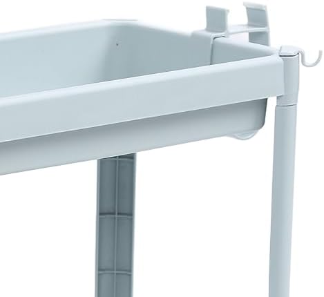 Bathroom Floor Storage Shelf with 3 Layers and Wheels
