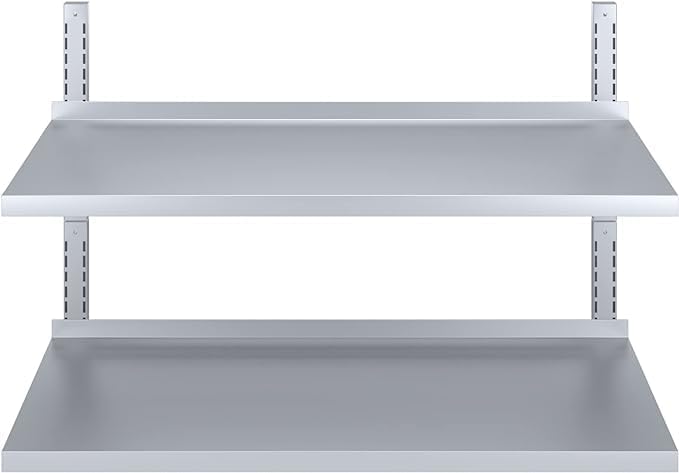 16 x 48 Two-Tier Wall Mount Shelf Unit