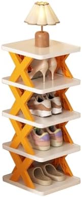 STEPMN 5-Tier Stackable Shoe Rack Organizer Orange