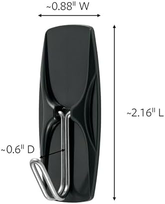Command Outdoor Medium Black Wire Toggle Hooks with 3 Strips