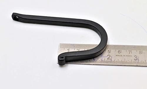 THDC Single Prong Wrought Iron Hooks Vintage Curved Metal Fasteners Heavy Duty Wall Hooks