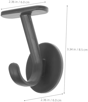 CHILDWEET 6pcs Heavy Duty Adhesive Wall Hooks Gray Design for Hats Bags Towels