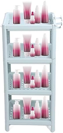 Narrow Metal Corner Shelf Unit 4 Tier Bathroom Storage