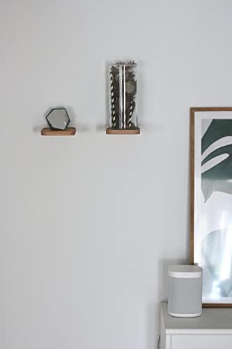 Wooden Floating Shelf Set of 2 Square Design