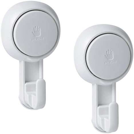 HOMEI Suction Cup Hooks 2 Pack Heavy Duty