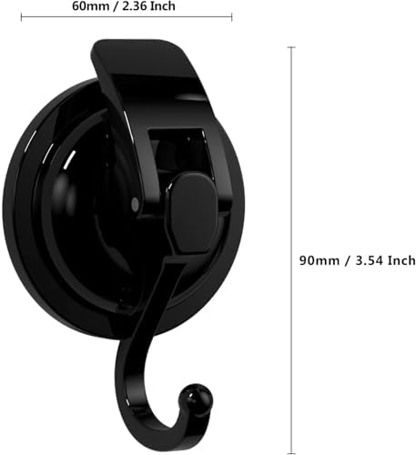 Heavy Duty Vacuum Suction Cup Hooks 2 Pack