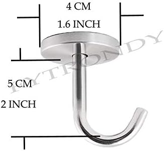Stainless Steel Ceiling Hooks with Screws 4 Pack