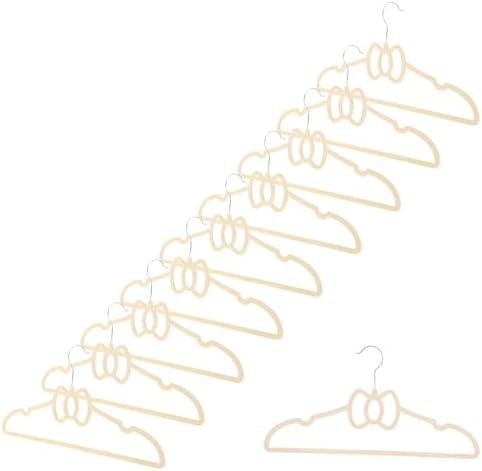 10pcs Non-Slip Bowknot Hangers for Coats and Dresses
