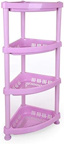Mintra Home Light Duty Plastic Storage Racks Corner Rack Lavender