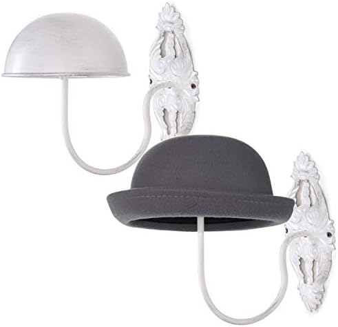 MyGift Wall Mounted Hat Wig Display Racks Set of 2