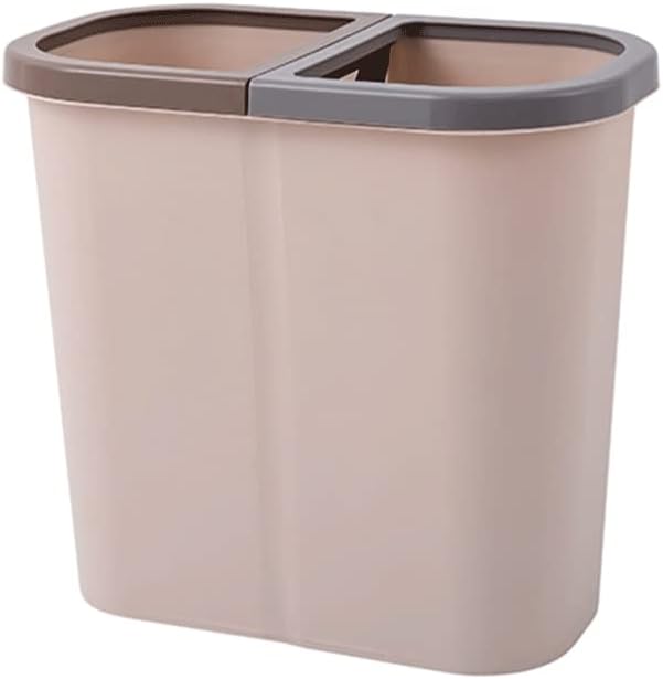 Bins Recycling Waste Bin For Kitchen Home Decor With Wooden Handle