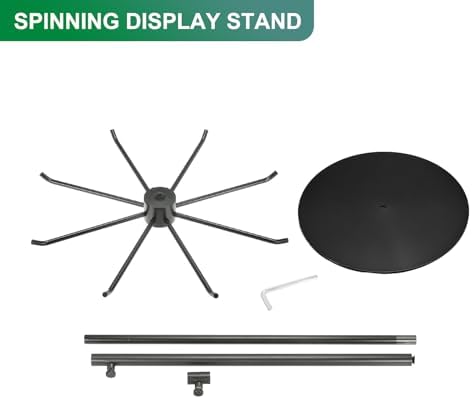 Uxcell Keychain Display Stand with 8 Hooks and 360 Degree Rotation